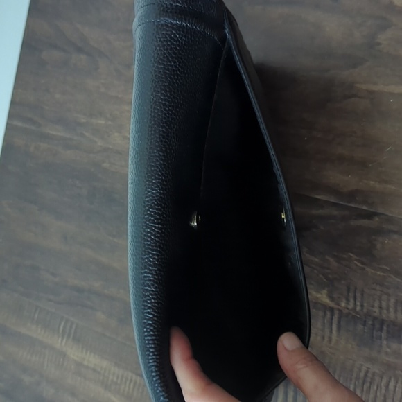 Vintage Black Leather Nordstrom Crossbody Purse - Picture 4 of 7